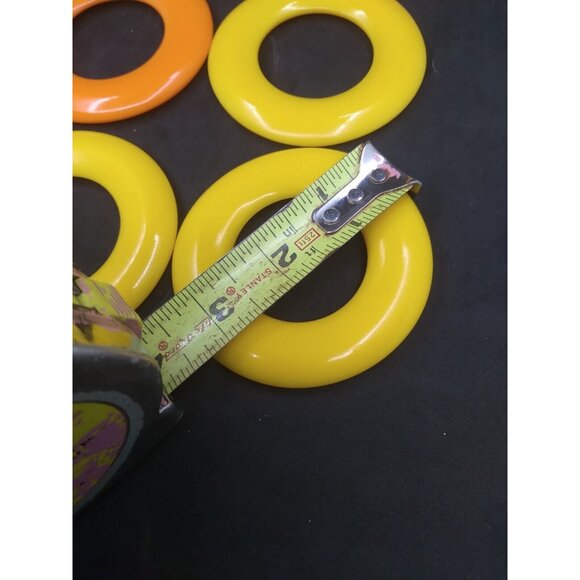 10 Vintage Retro Acrylic Rings For Crafting Sewing Jewelry Bag Making 3.25" - Picture 2 of 10